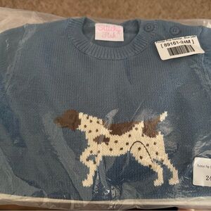 Pointer Pup Sweater, Blue